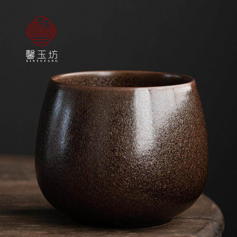 馨玉坊日式茶洗陶瓷茶渣缸家用大小号笔洗功夫茶具建水花盆水孟