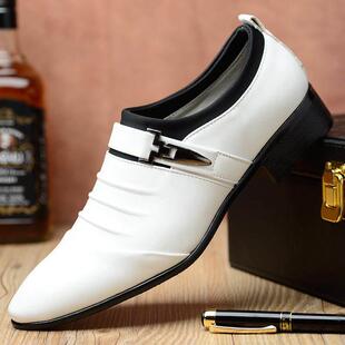 男鞋man formal shoes for men white big size 47 48 46 leather