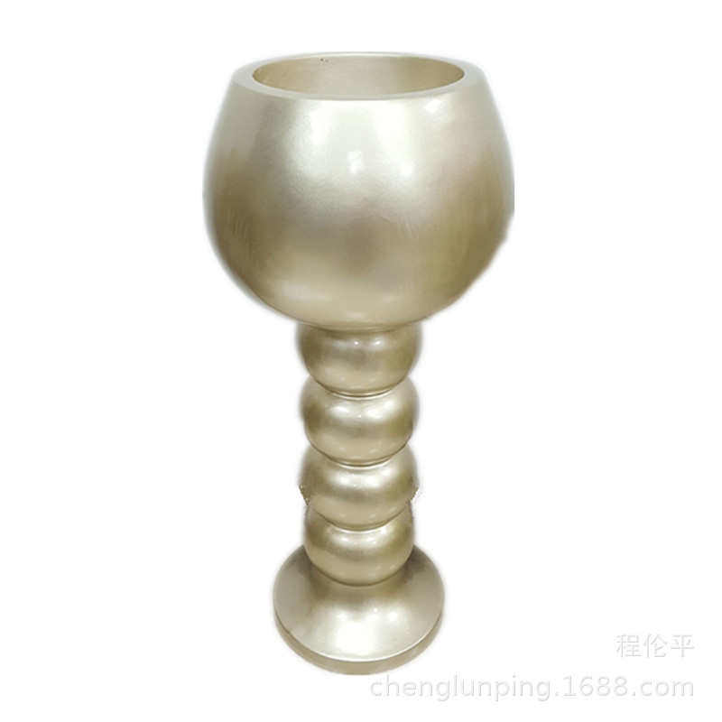 工艺花盆玻璃钢商场客厅型花瓶落地径酒店圆形摆件大口腰身糖葫芦,鲜花速递/花卉仿真/绿植园艺,花盆,淘宝优惠券,粉丝福利购,淘宝优惠卷