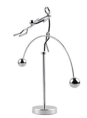 情侣双人平衡摆不倒翁摆件 物理力学动态平衡仪 双人体操小铁人