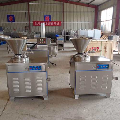 肠商用全动双GMO管压灌肠机 大型香肠加工全自套设备 腊液肠红肠
