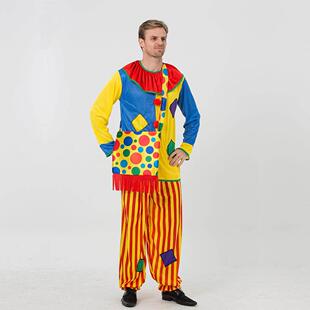 Performance Clown Costume万圣节补丁小丑表演 Patch Halloween