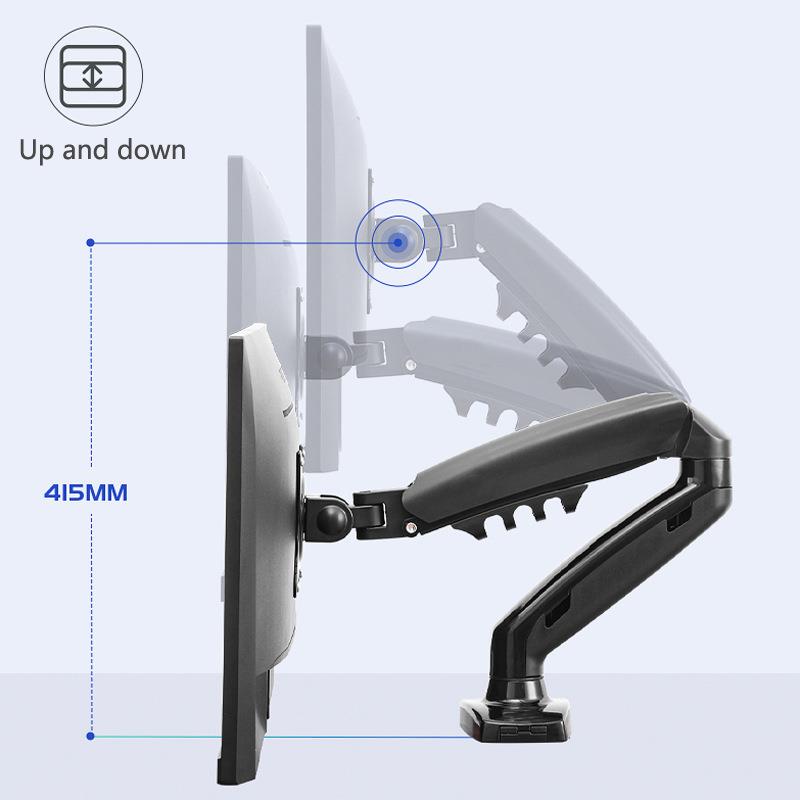 现货17-30寸电脑显示器支架臂桌面升降旋转单屏挂架Monitor Stand