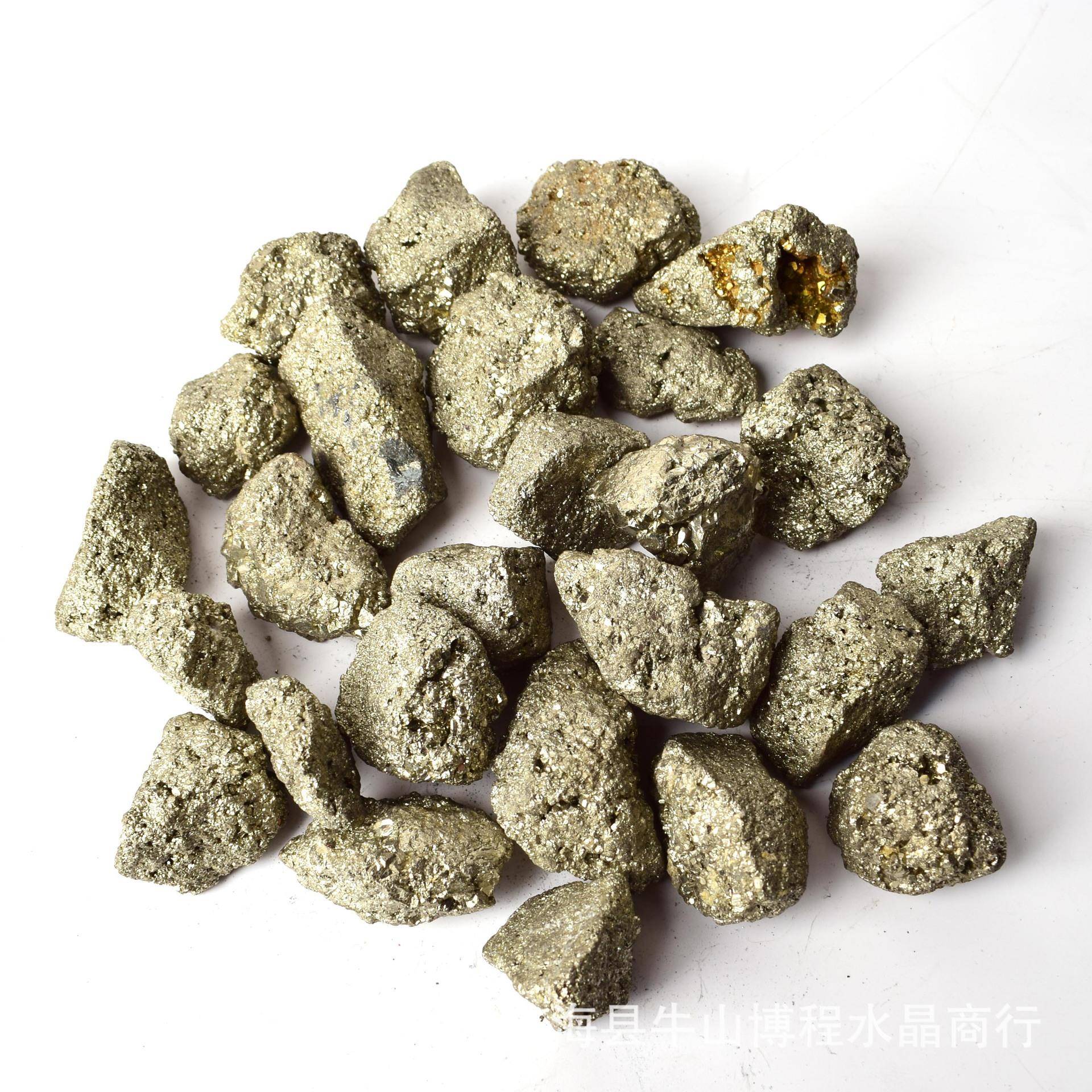 新货到黄铁矿原石颗粒愚人金能量灵修家具装饰材料