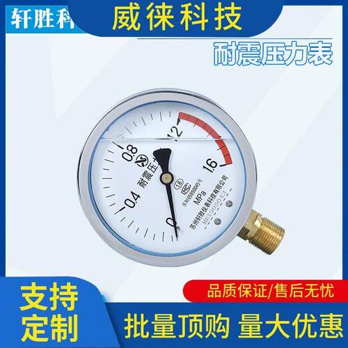 议~YN100 1.6MPa 耐震压力表 抗震压力表 防振压力表 苏州轩胜仪
