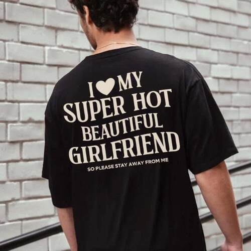 I Love My Girlfriend Shirt, Funny Boyfriend Gift, I Heart