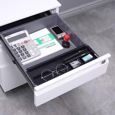 桌下活动柜皮文件柜办室储物柜移动柜矮收纳13666小柜子公带锁铁