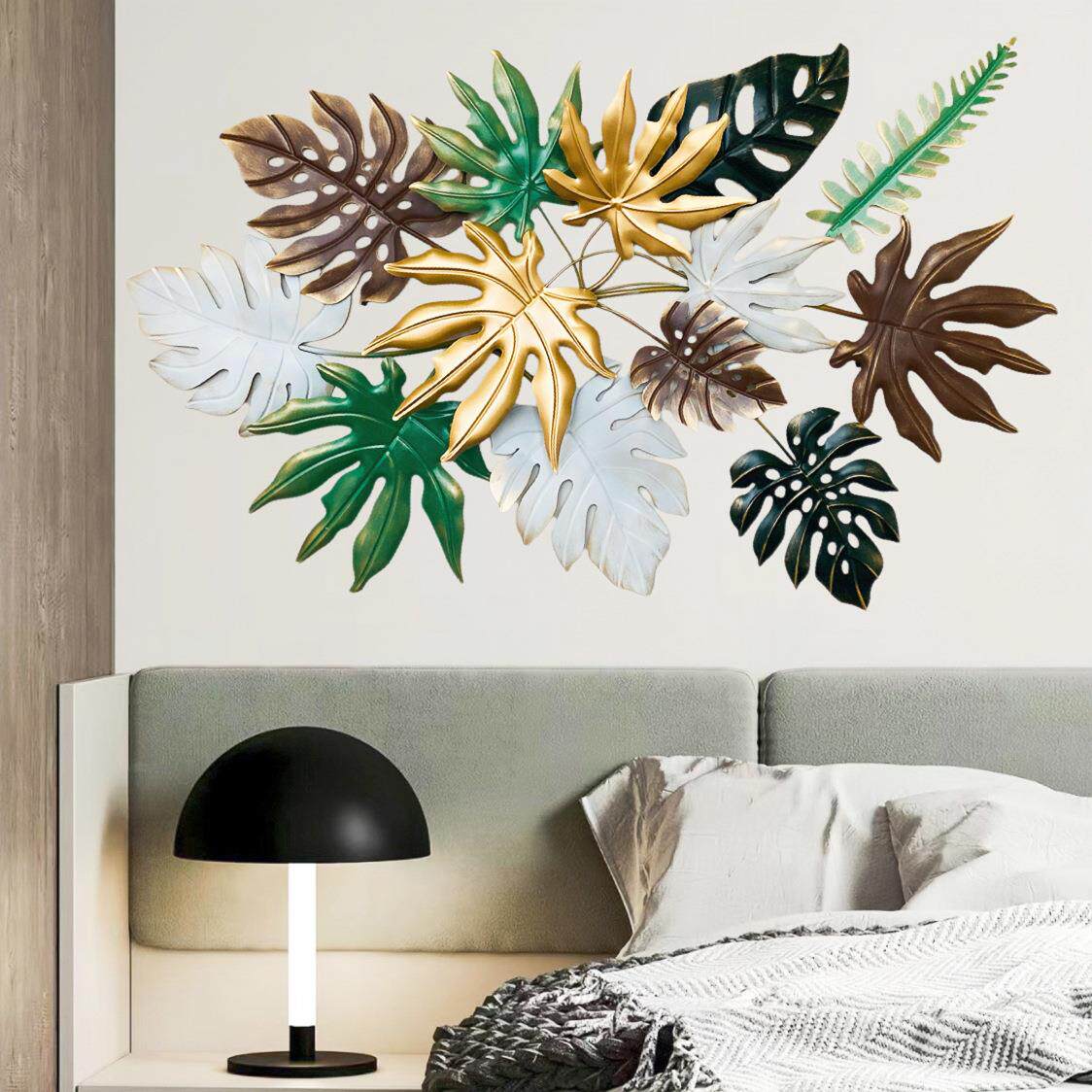 铁艺壁挂荷花荷叶装饰 挂墙 酒店大堂羽植物