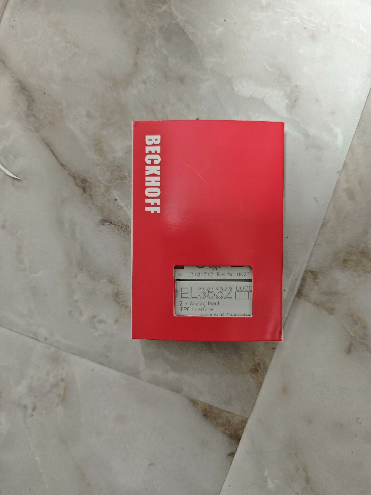 倍福EL3632模块，2路模拟量输入，IEPE接口，成色漂亮