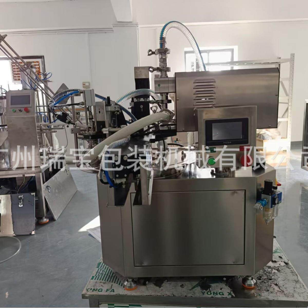 桌面式转盘自动灌装旋盖机洗衣液灌装锁盖化妆品刷酸螺蛳粉烫灌装