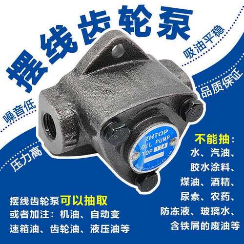 电钻抽油泵摆线 线齿轮泵抽机油神器电动起子齿轮油加注器换液压