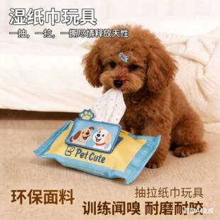 跨境宠物玩具狗狗啃咬撕扯玩具仿真抽纸解压防拆家神器宠物用品