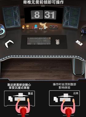 电脑台桌室式电竞桌椅套装卧办公桌小户型家书桌简VOM易桌子用工