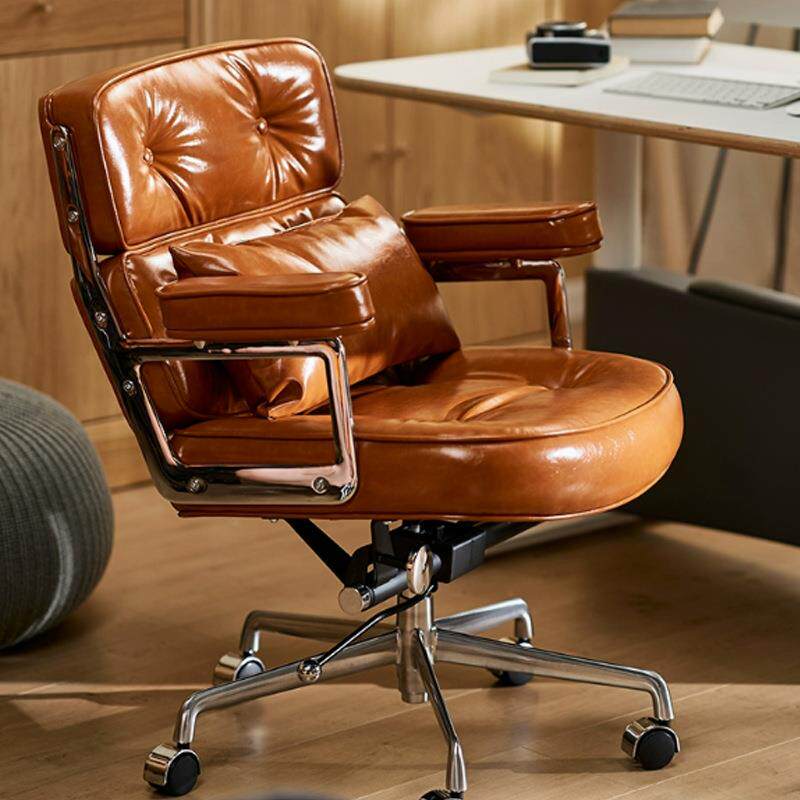 高端罗宾椅真皮阿勒夫耶书房转椅120度后躺人体工学舒适电脑椅子