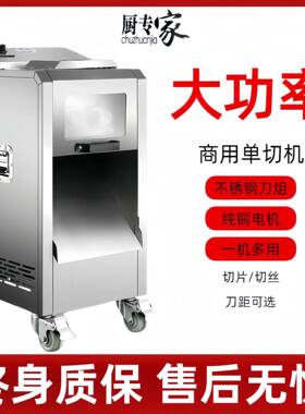 商用多功能切片机厨房立式小型不锈钢双切机肉类切片鲜肉全自