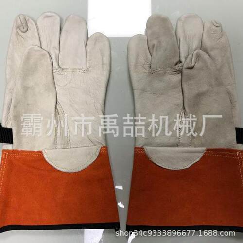 PSCGLP10GN11低电压皮革保护手套机械防护手套橡胶绝缘手套