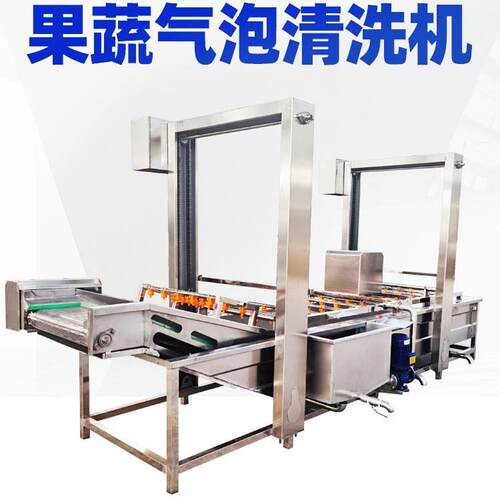 杨梅荔枝清洗流水线青菜白菜涡流清洗机甘蔗全自动清洗设备