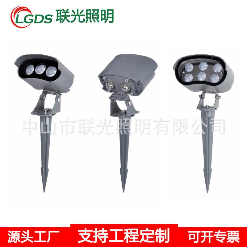 led户外插地灯照树灯别墅室外投光灯景观花园草坪灯防水园林射灯