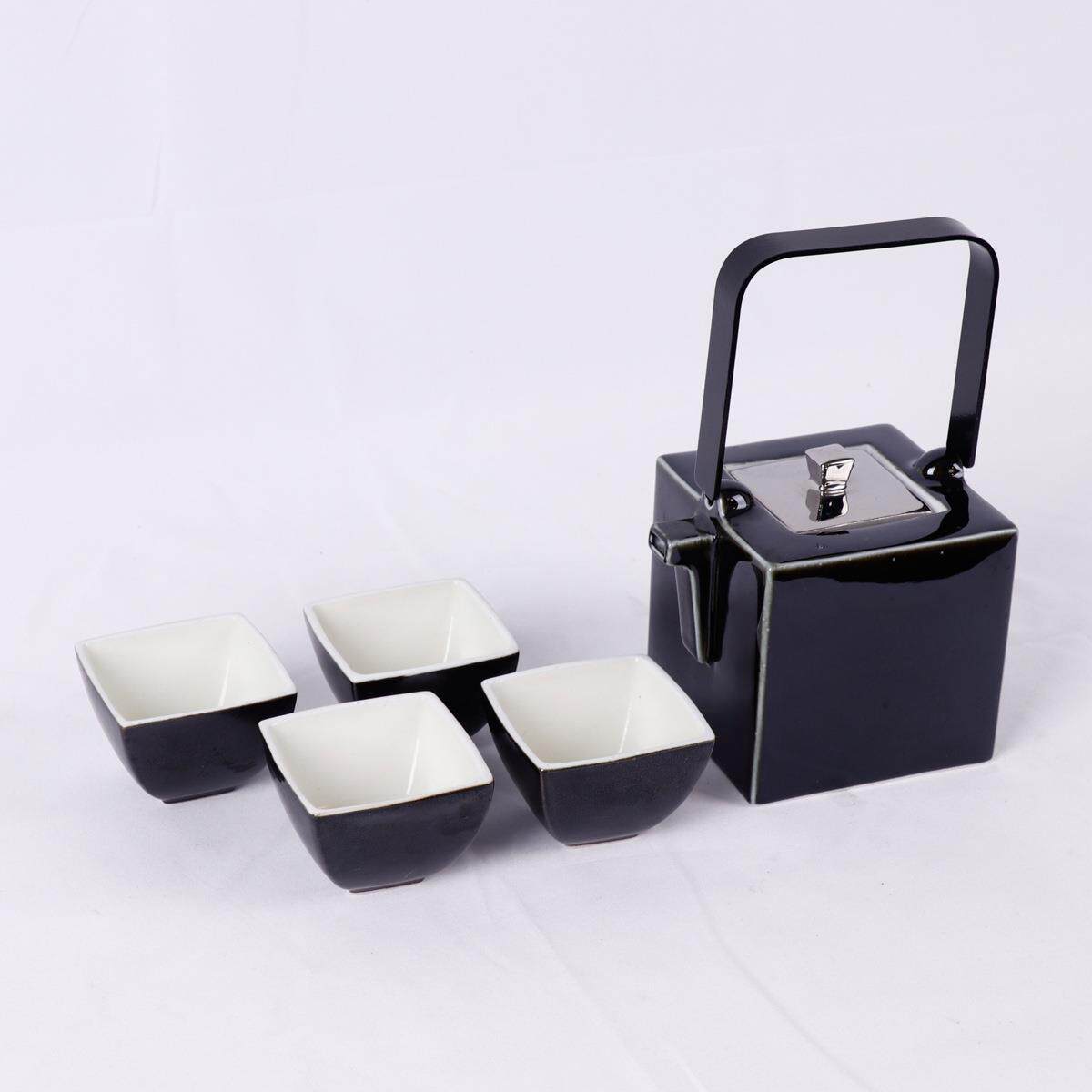 轻奢现代客厅茶几软装饰品茶具茶壶器皿样板间售楼处艺术小众摆件