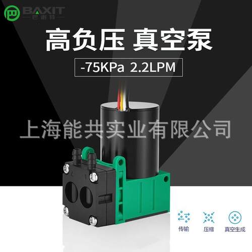 巴谢特24V微型真空泵12V隔膜泵抽打两用气泵VOC采样泵G3BL系列泵