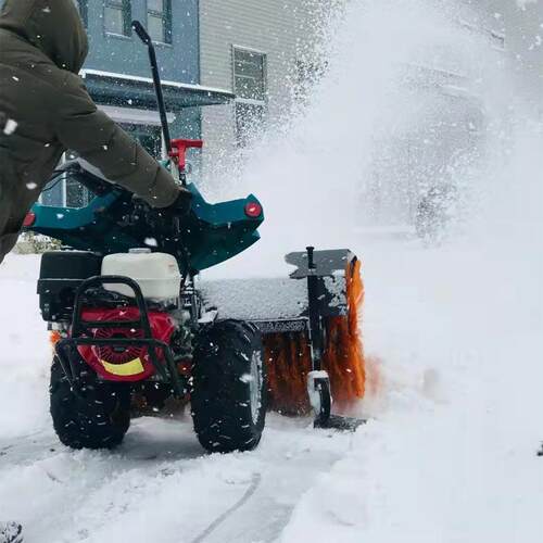 小型扫雪机冬季除雪设备手推式扫雪机大马力道路清扫抛雪机
