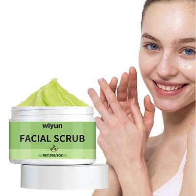 WIYUN Avocado Facial Scrub - Gentle Cleansing Exfoliant for