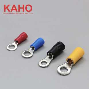 RV1.25 3圆形预绝缘冷压接线端子接头OT阻燃电线鼻快速连接配电箱