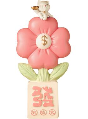 高级感有钱花招财猫摆件客厅家用旺宅电视柜玄关钱到家艺术装饰品