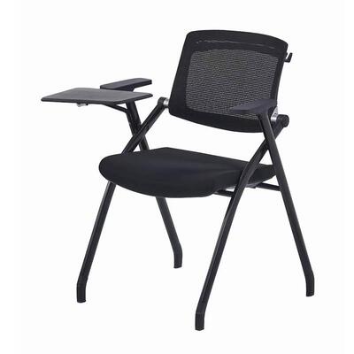 带写字板会议椅折叠培训椅靠抱婴袋挂钩职员椅办公椅桌椅一体学习
