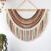 饰墙壁装 饰艺术卧室装 饰 手工编织艺术挂毯客厅隔断装 波西米亚风格