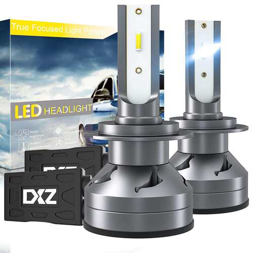 D1 汽车LED前照灯 H7 60W 12000LM 远光 近光 LED大灯灯泡