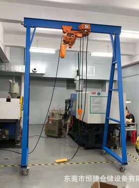 龙门架工地手动移ISO装架电动葫芦起重推龙门吊架吊模具配龙门吊
