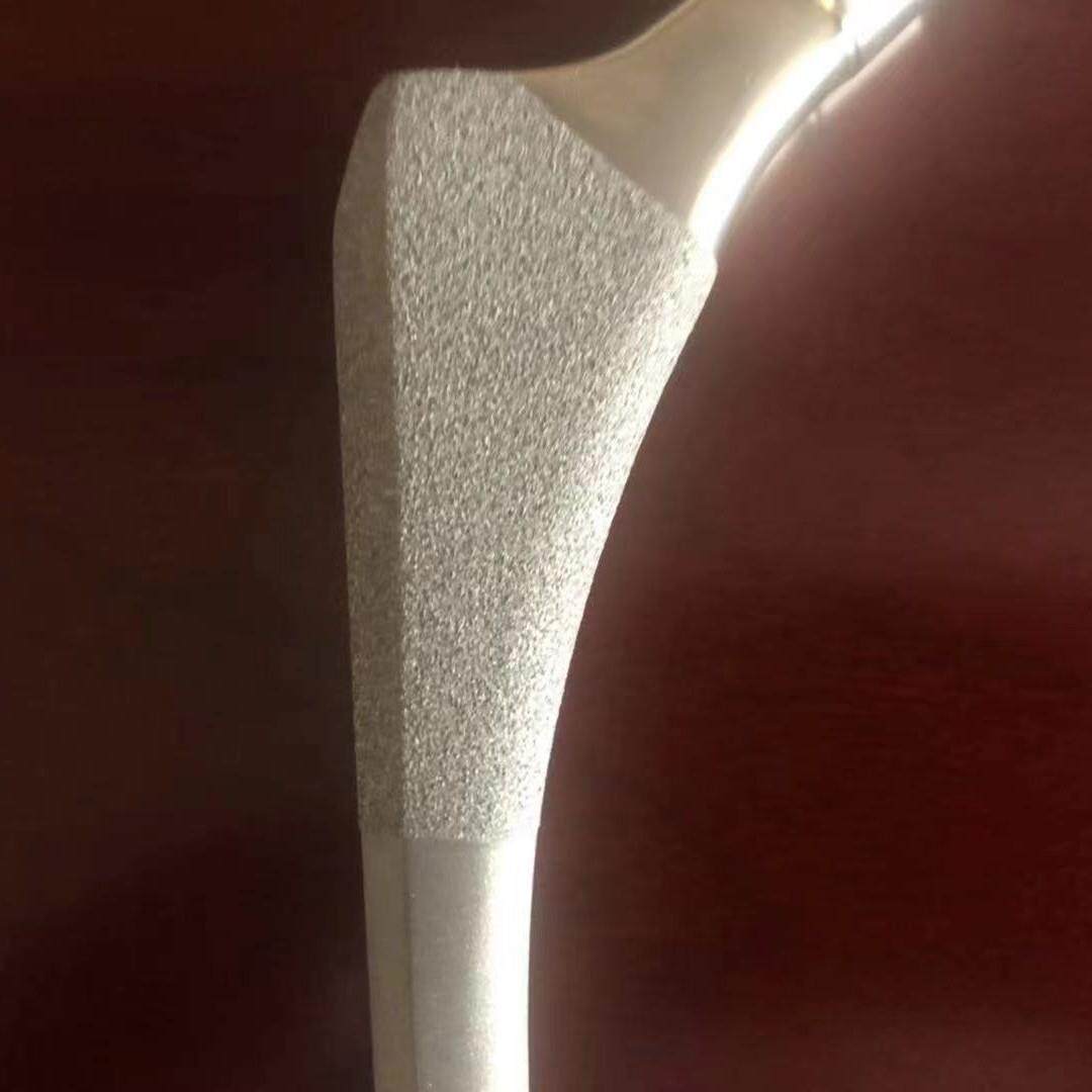 人工髋关节表面喷钛(Ti) 、人工髋关节喷羟基磷灰石涂层