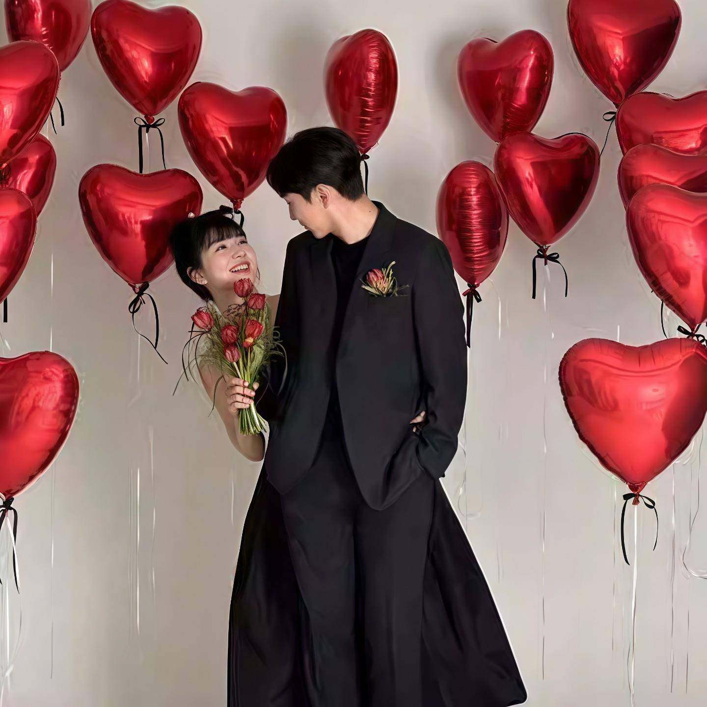 红色心形气球氦气飘空爱心求婚表白情人节日惊喜布置婚房装扮用品,节庆用品/礼品,婚房装扮用品,淘宝优惠券,粉丝福利购,淘宝优惠卷