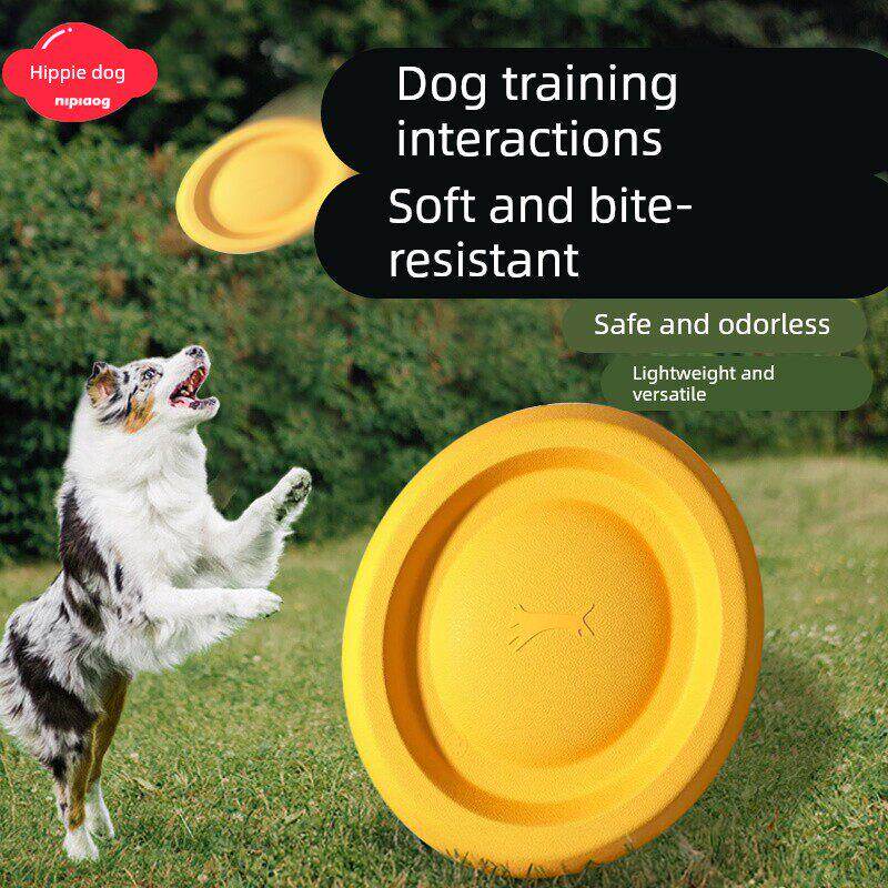 狗狗飞盘玩具可浮水边牧柯基中大型犬互动耐咬宠物玩具训练巡回