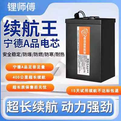 外卖电动车锂电池48V60V72V三元锂大单体宁德时代适深远009车小牛
