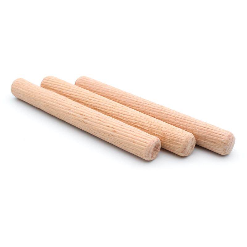 新品 榉木圆木榫 木梢M12X60直纹木塞 家具件三合一连接1000粒