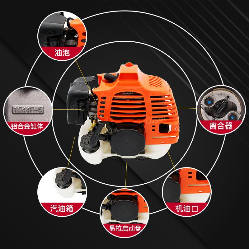 禄斯奇1E44F-5 汽油发动机适用背负式除草机52cc 2冲程单缸 跨境