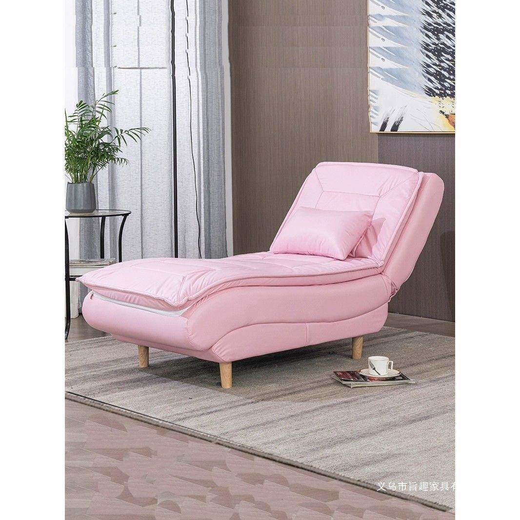 懒人沙发单人可躺可睡卧室贵妃躺椅沙发床两用科技布阳台小沙发