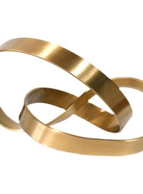 抽桌象福字缠绕黄饰铜摆件玄北TB-63595欧轻奢创意家居客厅面关软