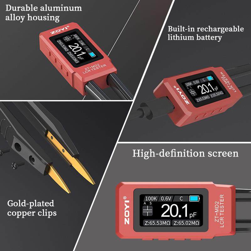众仪LR镊子电桥ZT-MD2能数字贴片电阻感电容元SGKC智器件电测试
