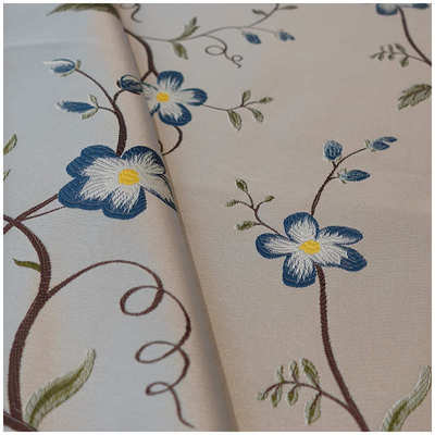 中式树枝花高精密提花面料红木家具织锦缎抱枕沙发坐垫靠垫面料