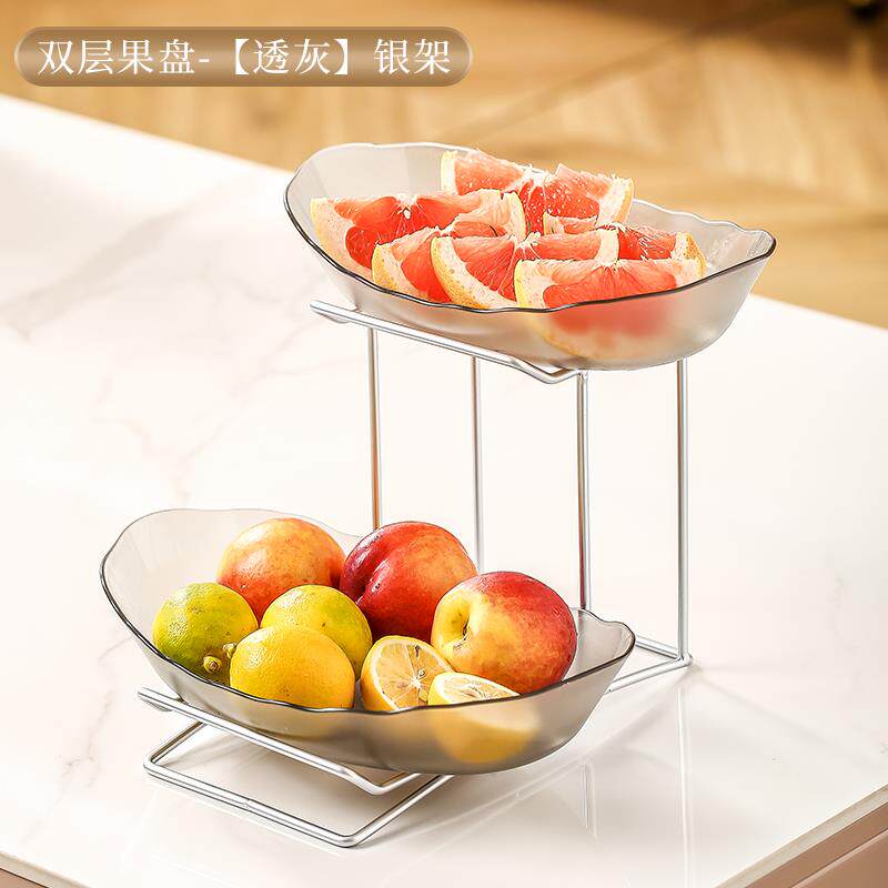 高档北欧果多层盘客厅茶几用糖果盘前台摆放家零食盘美容院点心水