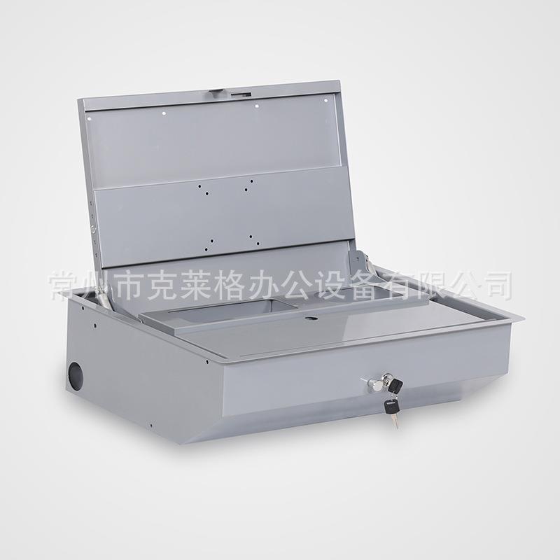 嵌翻入式体机22寸一手动液屏转器显示屏隐藏电脑桌晶VBY翻转机带