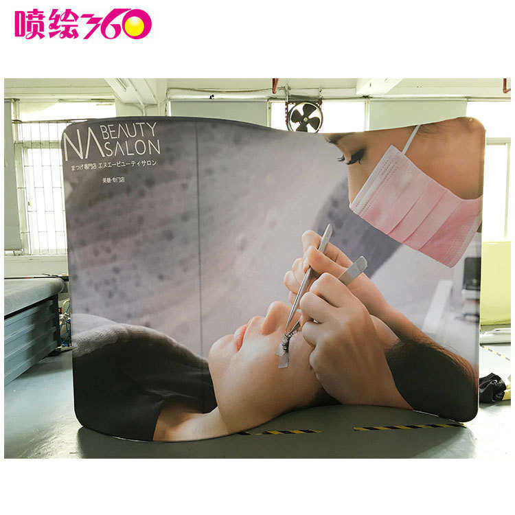 展会弧形快幕秀国内外会议展览背景架便捷画面展架批发便携