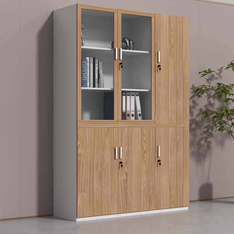 办公室文收件柜木质储物资矮柜办公区纳柜简档约现代案ZUWJG551料