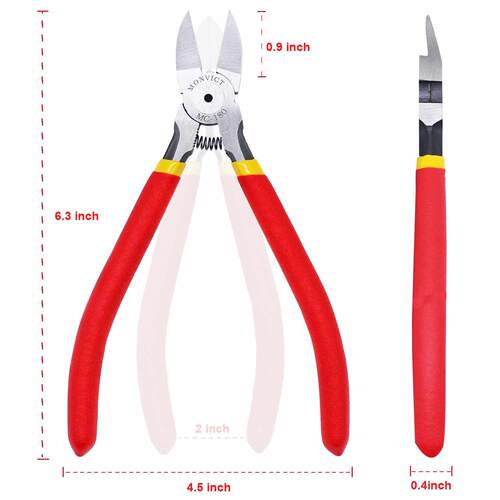 Cutting Pliers Wire Cutter, 6 Inch Precision Side Cutter Hea