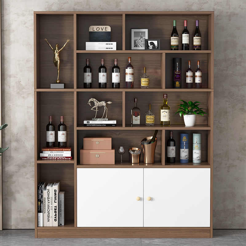 酒柜客厅展示柜隔断红酒茶叶架家用落地加厚陈列柜置物架烟柜货柜