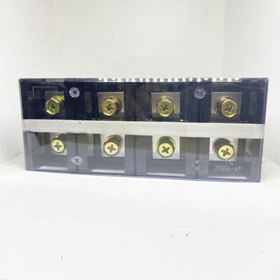 厂家直销纯铜TC2004大电流接线端子TC-2004 200A 4节 固定接线板