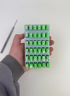 GF跨境新品Alphabet clay seal大写和小写字母粘土印章套装